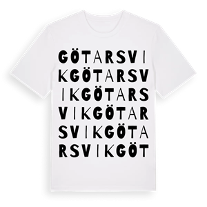 Götarsvik ordlek t-shirt – ekologisk bomull t-shirt från Pinshirt