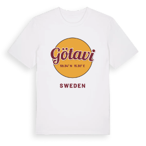 Götavi cirkel t-shirt – ekologisk bomull t-shirt från Pinshirt