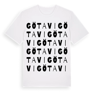 Götavi ordlek t-shirt – ekologisk bomull t-shirt från Pinshirt