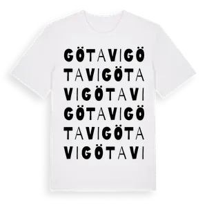 Götavi ordlek t-shirt – ekologisk bomull t-shirt från Pinshirt