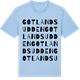 Blue Soul t-shirt med Gotlandsudden ordlek t-shirt