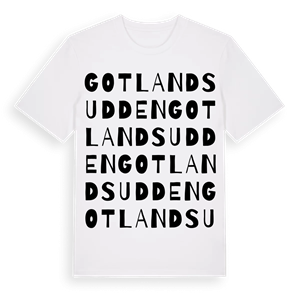 Gotlandsudden ordlek t-shirt – ekologisk bomull t-shirt från PinShirt