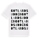 Gotlandsudden ordlek t-shirt