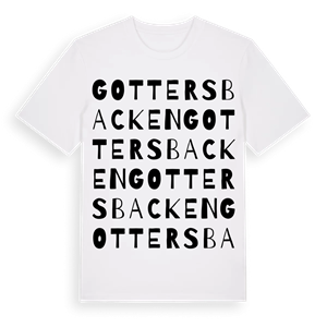 Gottersbacken ordlek t-shirt – ekologisk bomull t-shirt från Pinshirt