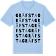 Blue Soul t-shirt med Gräfsta ordlek t-shirt