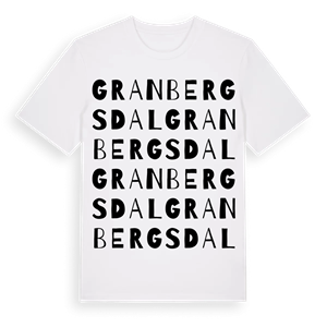 Granbergsdal ordlek t-shirt – ekologisk bomull t-shirt från Pinshirt