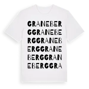 Graneberg ordlek t-shirt – ekologisk bomull t-shirt från Pinshirt