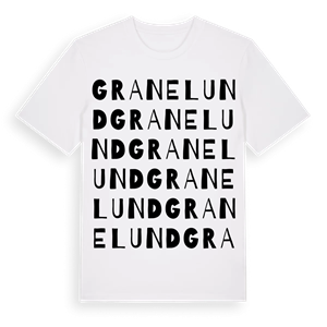 Granelund ordlek t-shirt – ekologisk bomull t-shirt från Pinshirt