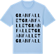Blue Soul t-shirt med Granfallet ordlek t-shirt
