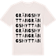 Vintage White t-shirt med Grängshyttan ordlek t-shirt