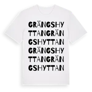 Grängshyttan ordlek t-shirt – ekologisk bomull t-shirt från Pinshirt