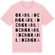 Pink Cotton t-shirt med Granliden ordlek t-shirt