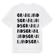 White t-shirt med Granlunds ordlek t-shirt