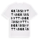 White t-shirt med Gränshyttan ordlek t-shirt