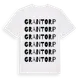 White t-shirt med Grantorp ordlek t-shirt