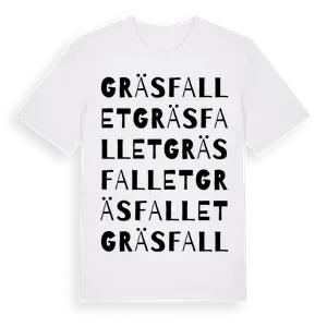 Gräsfallet ordlek t-shirt – ekologisk bomull t-shirt från Pinshirt