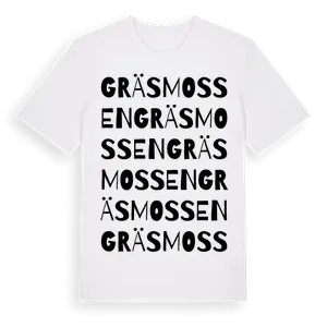 Gräsmossen ordlek t-shirt – ekologisk bomull t-shirt från Pinshirt
