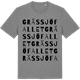 Mid Heather Gray t-shirt med Grässjöfallet ordlek t-shirt
