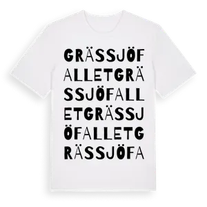 Grässjöfallet ordlek t-shirt – ekologisk bomull t-shirt från Pinshirt