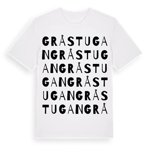 Gråstugan ordlek t-shirt – ekologisk bomull t-shirt från Pinshirt