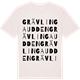 Vintage White t-shirt med Grävlingaudden ordlek t-shirt