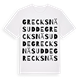 Grecksnäs udde ordlek t-shirt