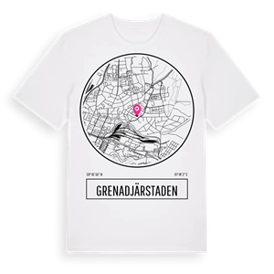 Grenadjärstaden t-shirt – ekologisk bomull t-shirt från Pinshirt