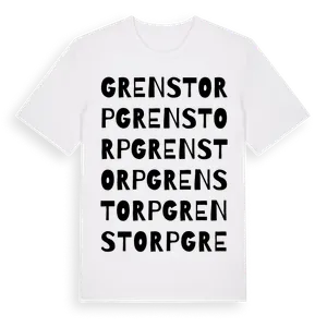 Grenstorp ordlek t-shirt – ekologisk bomull t-shirt från Pinshirt