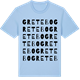 Blue Soul t-shirt med Gretebo ordlek t-shirt