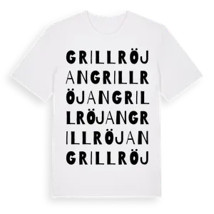 Grillröjan ordlek t-shirt – ekologisk bomull t-shirt från Pinshirt