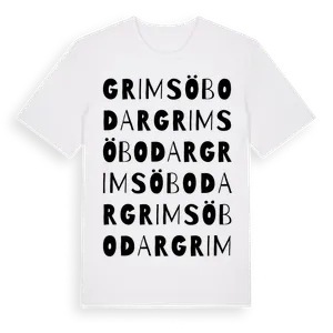 Grimsöbodar ordlek t-shirt – ekologisk bomull t-shirt från Pinshirt