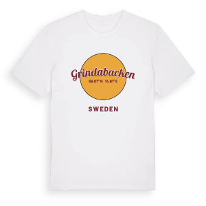 Grindabacken cirkel t-shirt – ekologisk bomull t-shirt från Pinshirt