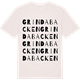 Vintage White t-shirt med Grindabacken ordlek t-shirt