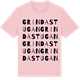 Pink Cotton t-shirt med Grindastugan ordlek t-shirt