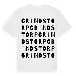 Grindstorp ordlek t-shirt – ekologisk bomull t-shirt från Pinshirt