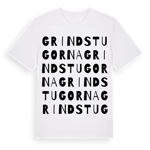 Grindstugorna ordlek t-shirt – ekologisk bomull t-shirt från Pinshirt