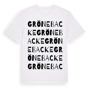 Grönebacke ordlek t-shirt – ekologisk bomull t-shirt från Pinshirt