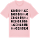 Pink Cotton t-shirt med Grönhagen ordlek t-shirt