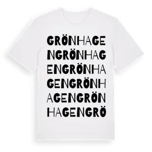 Grönhagen ordlek t-shirt – ekologisk bomull t-shirt från Pinshirt