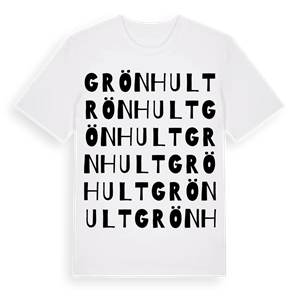 Grönhult ordlek t-shirt – ekologisk bomull t-shirt från Pinshirt