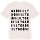 Vintage White t-shirt med Grönhult ordlek t-shirt