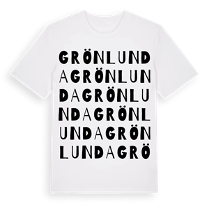 Grönlunda ordlek t-shirt – ekologisk bomull t-shirt från Pinshirt