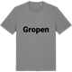 Mid Heather Gray t-shirt med Gropen fetstil t-shirt