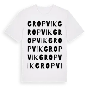 Gropvik ordlek t-shirt – ekologisk bomull t-shirt från Pinshirt