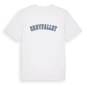 Gruvfallet college t-shirt – ekologisk bomull t-shirt från Pinshirt