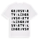Gruvsvartviken ordlek t-shirt