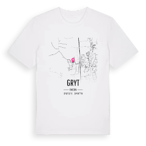Gryt karta t-shirt – ekologisk bomull t-shirt från Pinshirt