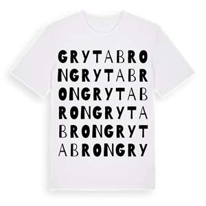 Grytabron ordlek t-shirt – ekologisk bomull t-shirt från Pinshirt