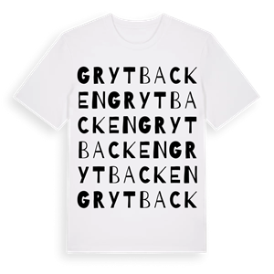 Grytbacken ordlek t-shirt – ekologisk bomull t-shirt från Pinshirt