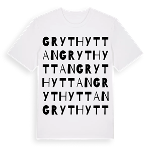 Grythyttan ordlek t-shirt – ekologisk bomull t-shirt från Pinshirt